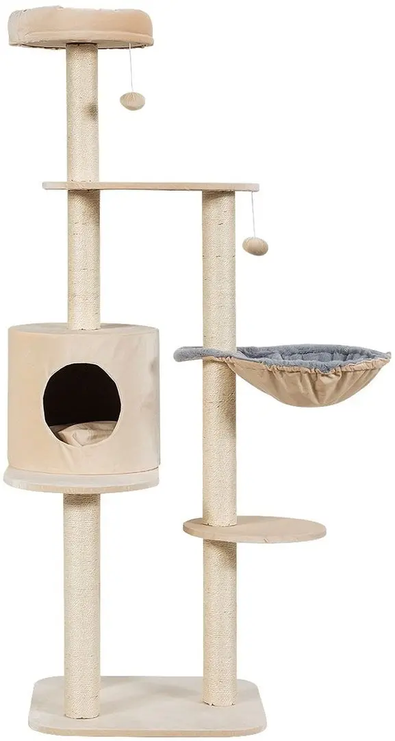 Ansamblu de joaca pentru pisici Costway PS7345BE (Beige)