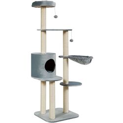 Ansamblu de joaca pentru pisici Costway PS7345SL (Grey/Beige) Thumb