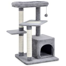 Ansamblu de joaca pentru pisici Costway PS7440GR (Grey) Thumb