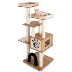 Ansamblu de joaca pentru pisici Costway PS7482BE (Beige) Thumb