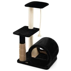 Ansamblu de joaca pentru pisici Costway PV10031BK (Black)
