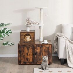 Ansamblu de joaca pentru pisici Costway PV10055CF (Rustic Brown) Thumb