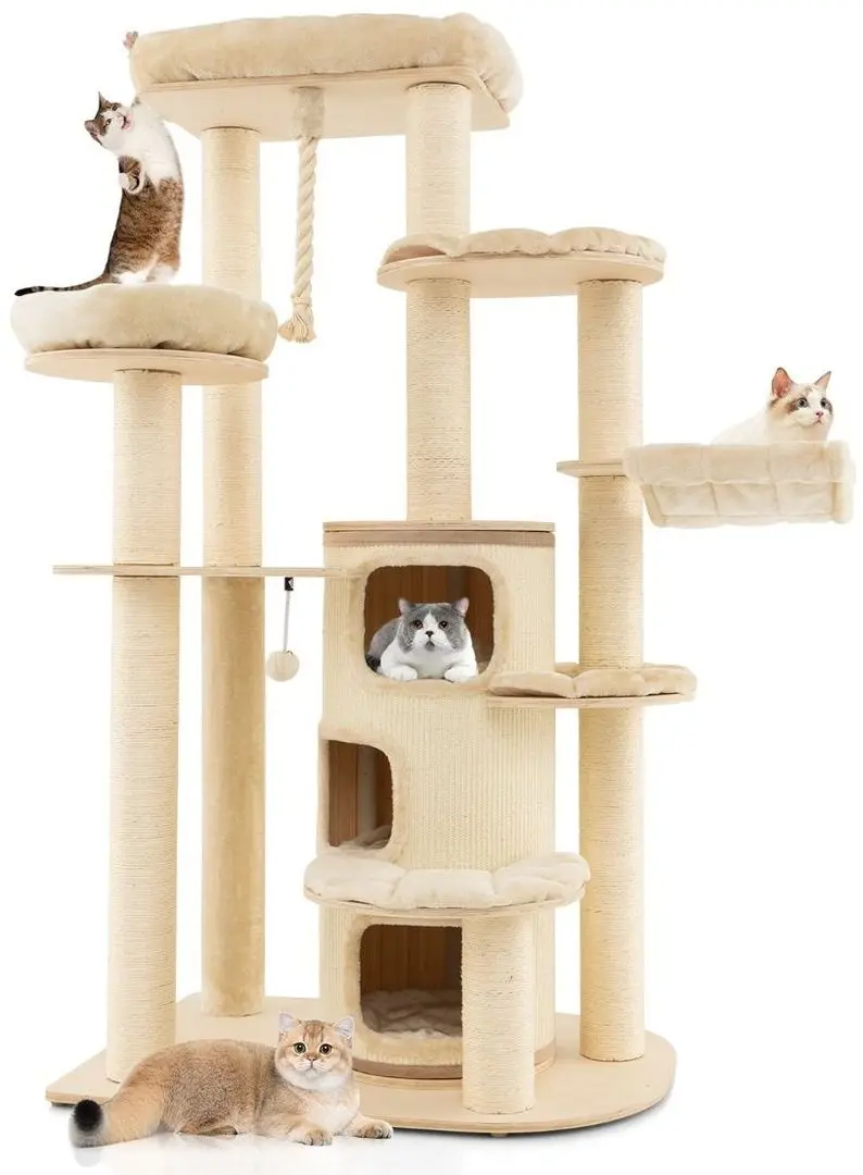 Игровой комплекс для кошек Costway PV10091BE (Beige)