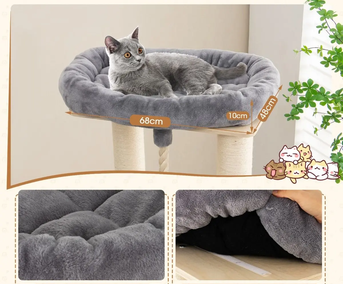 Игровой комплекс для кошек Costway PV10091GR (Grey)