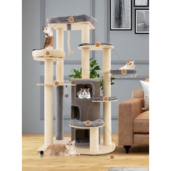 Игровой комплекс для кошек Costway PV10091GR (Grey) Thumb