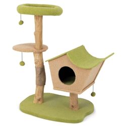 Ansamblu de joaca pentru pisici Costway PV10099GN (Green)