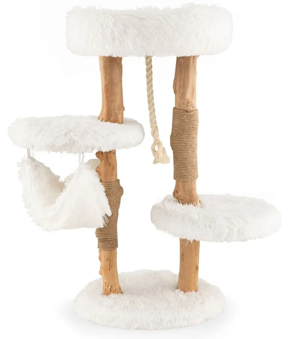 Ansamblu de joaca pentru pisici Costway PV10100WH (White)