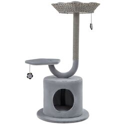 Ansamblu de joaca pentru pisici Costway PV10104GR (Grey)