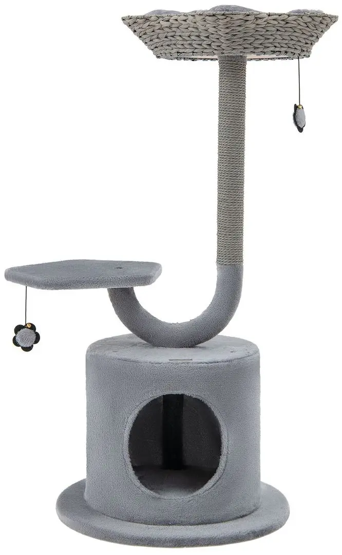 Ansamblu de joaca pentru pisici Costway PV10104GR (Grey)