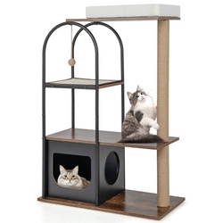 Ansamblu de joaca pentru pisici Costway PV10109DK (Black) Thumb