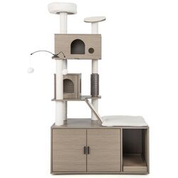 Игровой комплекс для кошек Costway PV10118GR (Grey)