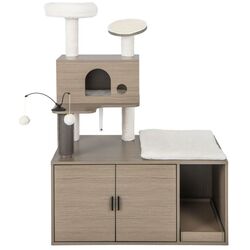 Ansamblu de joaca pentru pisici Costway PV10119GR (Grey)