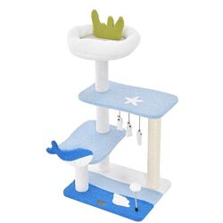 Игровой комплекс для кошек Costway PV10120BL (Blue) Thumb