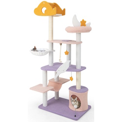 Ansamblu de joaca pentru pisici Costway PV10139PU (Purple/Pink) Thumb