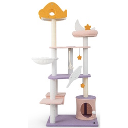 Ansamblu de joaca pentru pisici Costway PV10139PU (Purple/Pink)