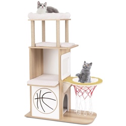 Ansamblu de joaca pentru pisici Costway PV10153NA (Natural)