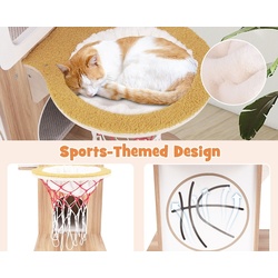 Ansamblu de joaca pentru pisici Costway PV10153NA (Natural) Thumb