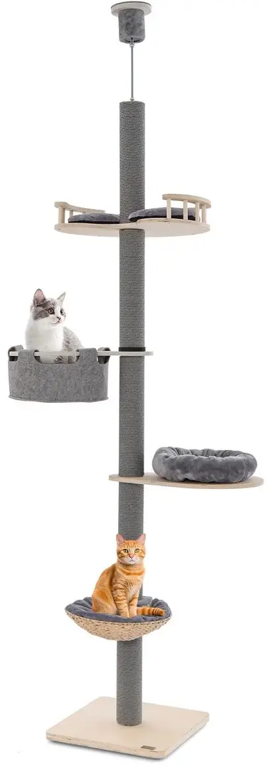 Ansamblu de joaca pentru pisici Costway PV10154GR (Grey)