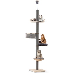 Ansamblu de joaca pentru pisici Costway PV10154GR (Grey)