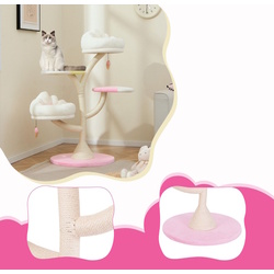 Ansamblu de joaca pentru pisici Costway PV10160PI (Pink) Thumb