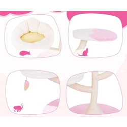 Ansamblu de joaca pentru pisici Costway PV10160PI (Pink) Thumb