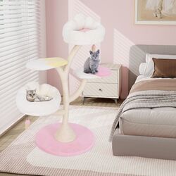 Ansamblu de joaca pentru pisici Costway PV10160PI (Pink) Thumb