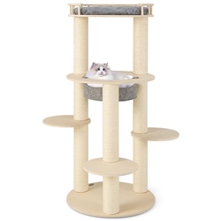 Ansamblu de joaca pentru pisici Costway PV10171GR (Grey/Natural)