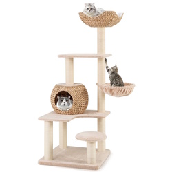 Игровой комплекс для кошек Costway PV10178BE (Beige) Thumb