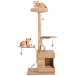 Ansamblu de joaca pentru pisici Costway PV10182CF (Brown) Thumb