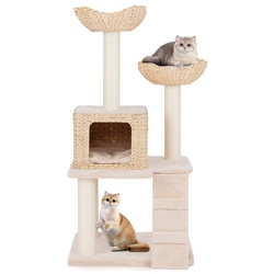 Ansamblu de joaca pentru pisici Costway PV10183BE (Beige)