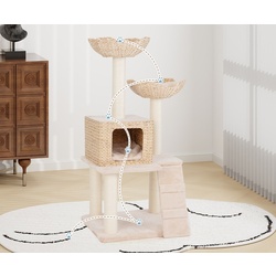 Ansamblu de joaca pentru pisici Costway PV10183BE (Beige) Thumb