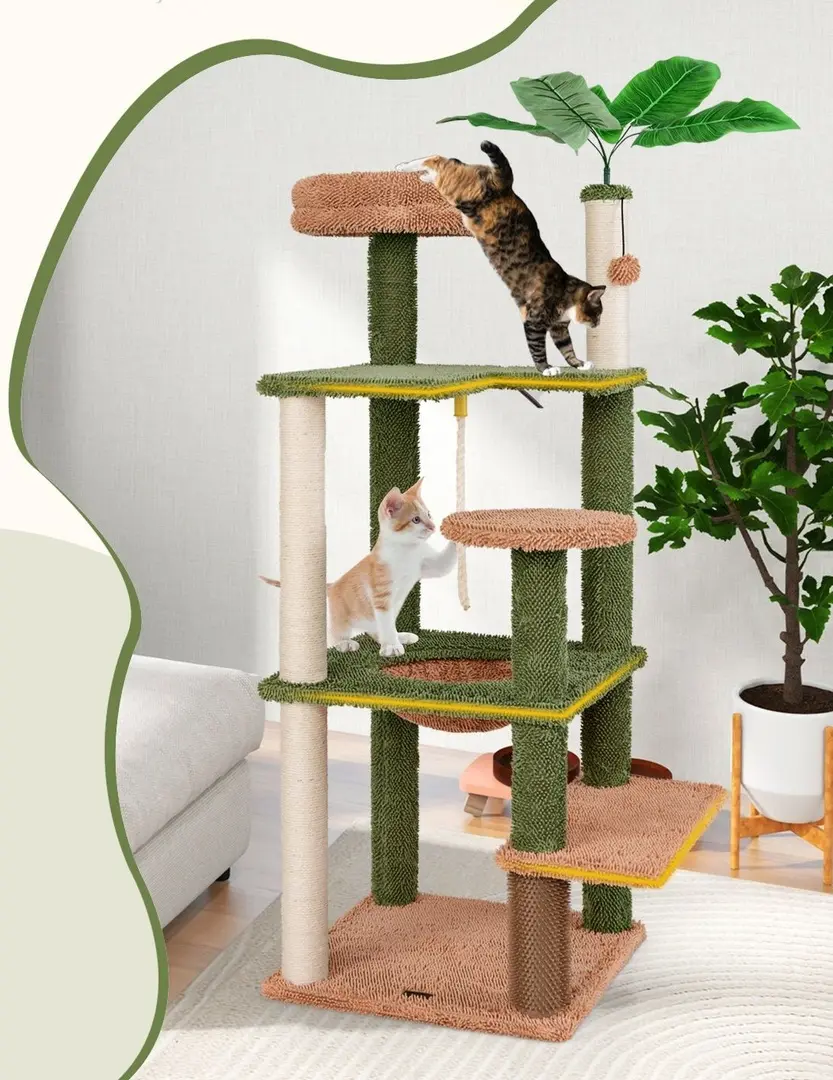 Игровой комплекс для кошек Costway PV10195GN (Green)