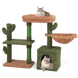 Ansamblu de joaca pentru pisici Costway PV10196GN (Green/Brown) Thumb