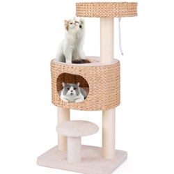 Ansamblu de joaca pentru pisici Costway PV10203NA (Natural) Thumb