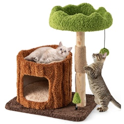 Игровой комплекс для кошек Costway PV10211BN (Brown/Green) Thumb