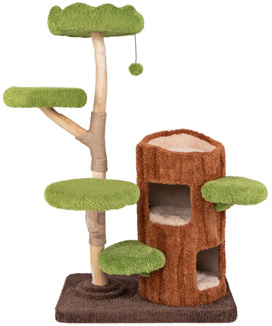Игровой комплекс для кошек Costway PV10212BN (Brown/Green)