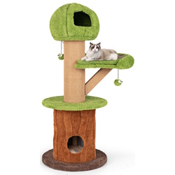 Complex de joaca pentru pisici Costway PV10213GN (Green) Thumb