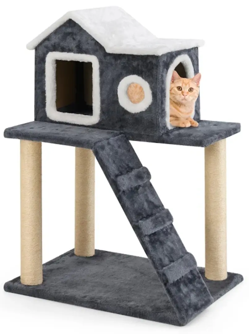 Complex de joaca pentru pisici Costway PV10227GR (Grey)