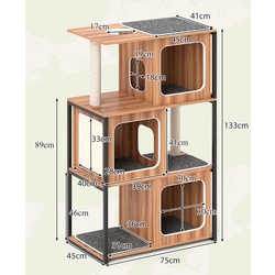 Игровой комплекс для кошек Costway PV10240NA (Natural) Thumb
