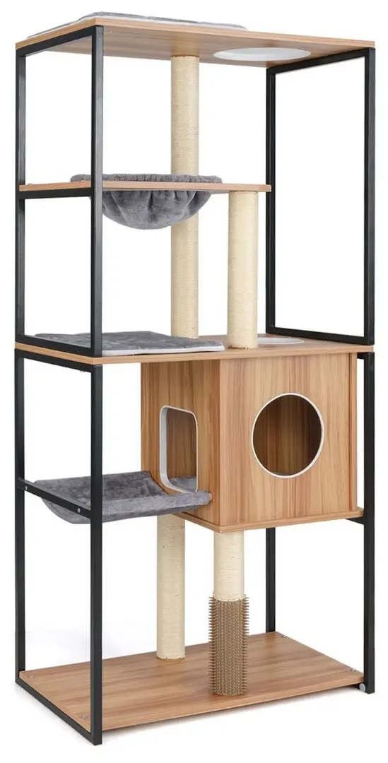 Complex de joaca pentru pisici Costway PV10241NA (Natural)