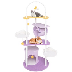 Ansamblu de joaca pentru pisici Costway PV10246PU (White/Purple/Yellow) Thumb
