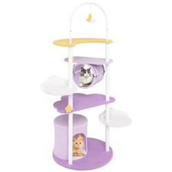 Ansamblu de joaca pentru pisici Costway PV10246PU (White/Purple/Yellow)