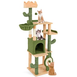 Игровой комплекс для кошек Costway PV10260 (Green/Orange) Thumb