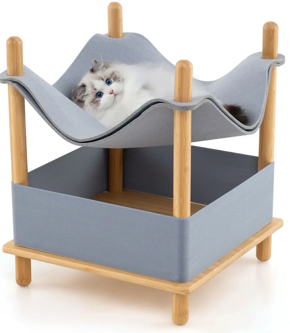 Pat pentru pisici Costway PV10177GR (Grey)