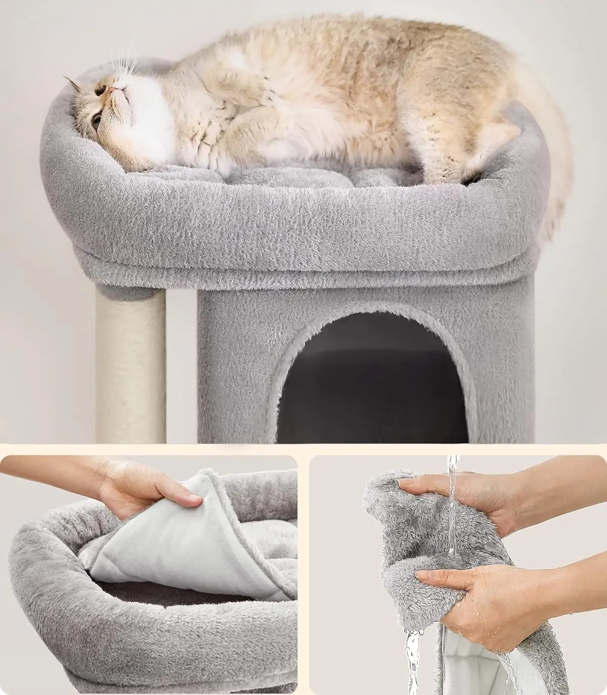 Игровой комплекс для кошек Feandrea PCT611W01 (Light Grey)