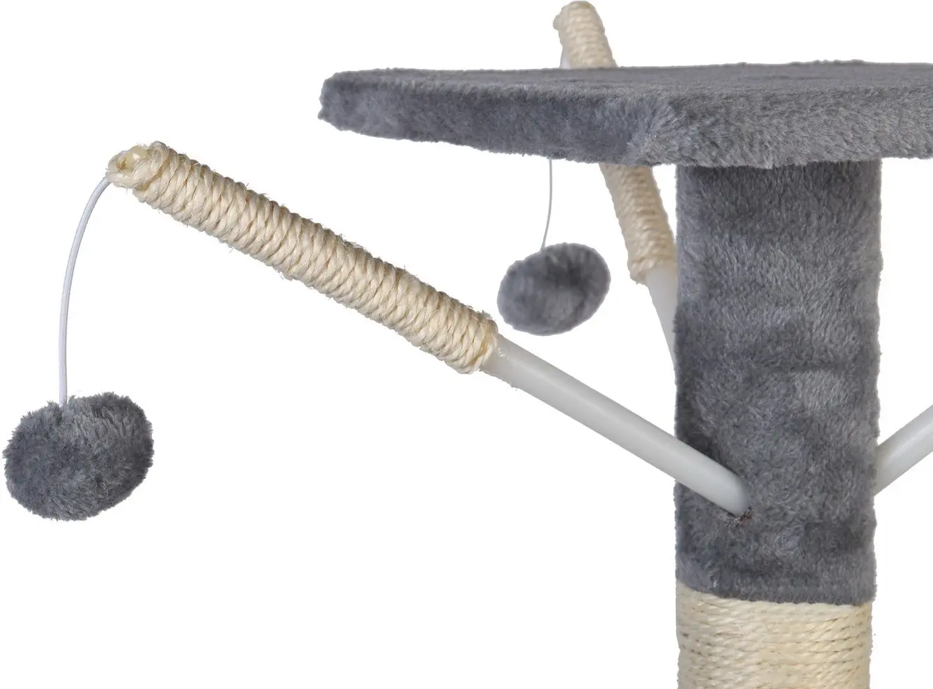 Ansamblu de joaca pentru pisici FunFit Home&Office 1808 (Beige/Dark Grey)