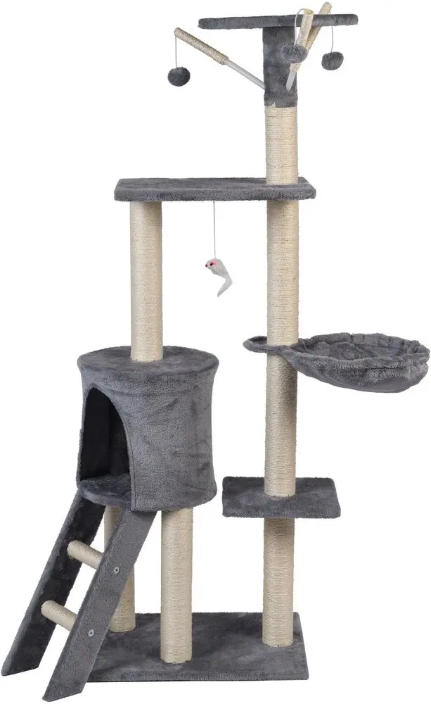 Ansamblu de joaca pentru pisici FunFit Home&Office 1808 (Beige/Dark Grey)