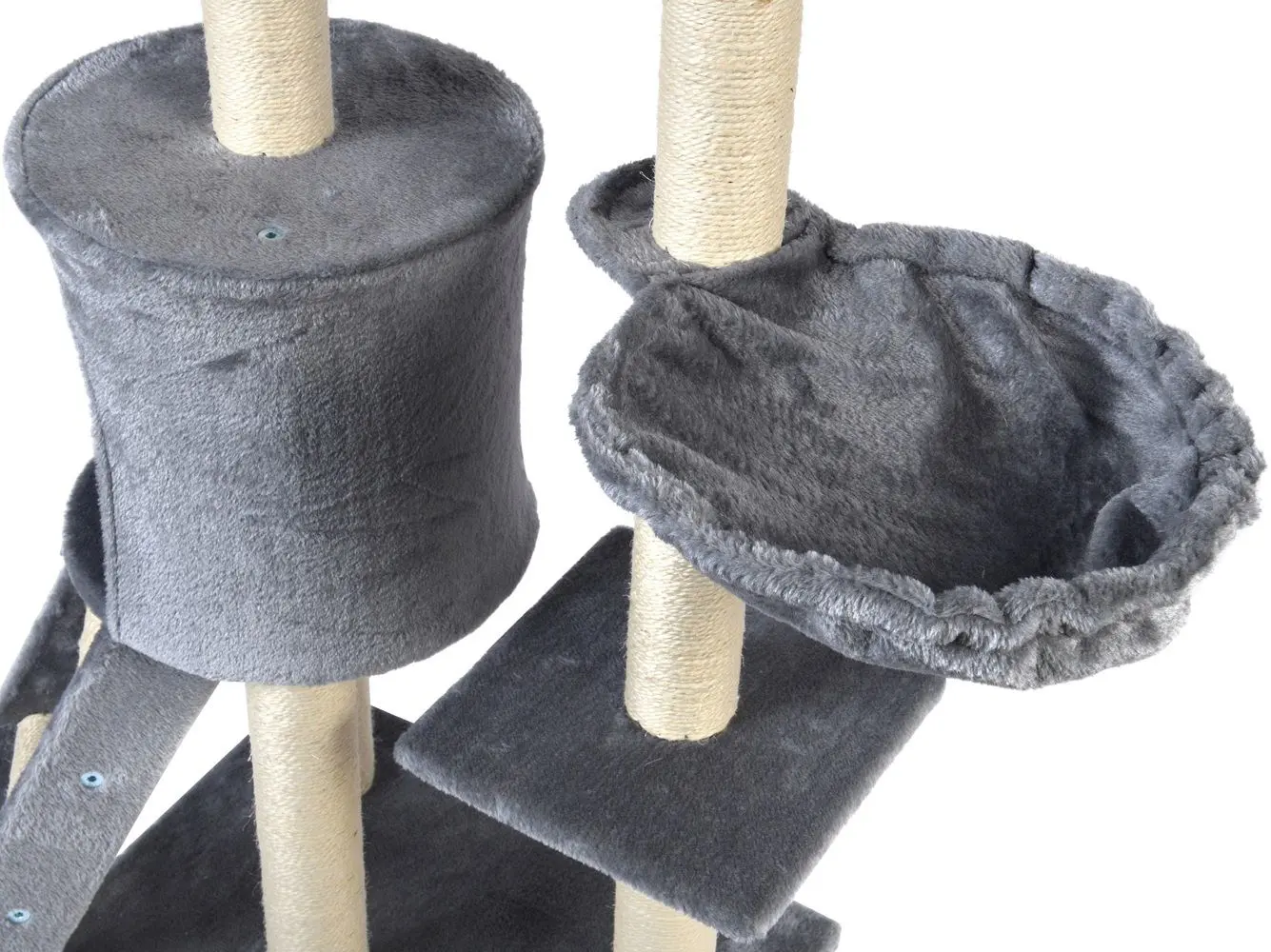 Ansamblu de joaca pentru pisici FunFit Home&Office 1808 (Beige/Dark Grey)