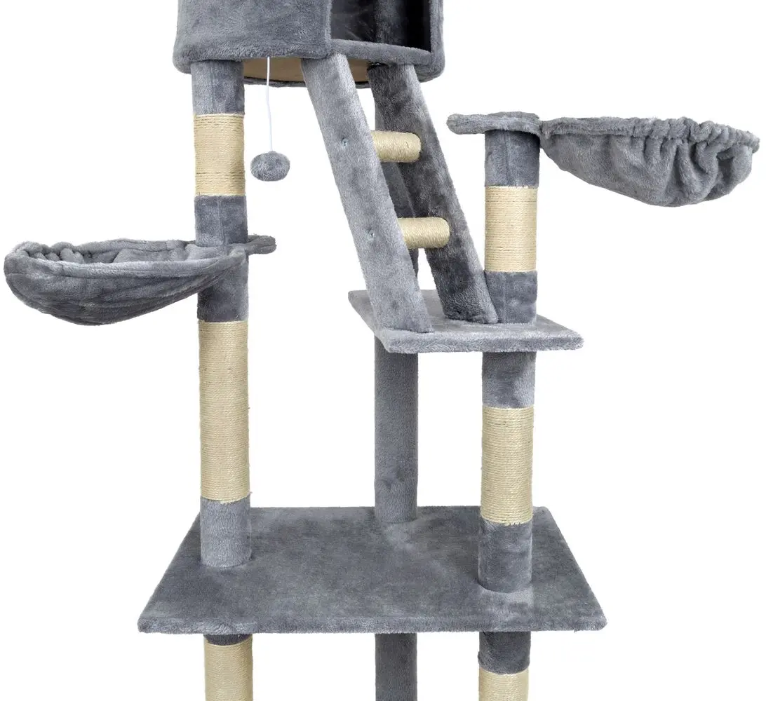 Игровой комплекс для кошек Funfit Home&Office XXXL 3811 (Grey/Beige) - 9