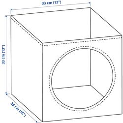 Casa pentru pisici Ikea Utsadd 33x38x33 (Gri-Albastru) Thumb